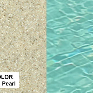 Pool4You Premium fiberglass pool with 3D color Beach Pearl