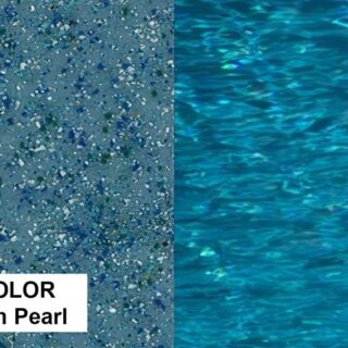 Pool4You Premium fiberglass pool with 3D color Ocean Pearl